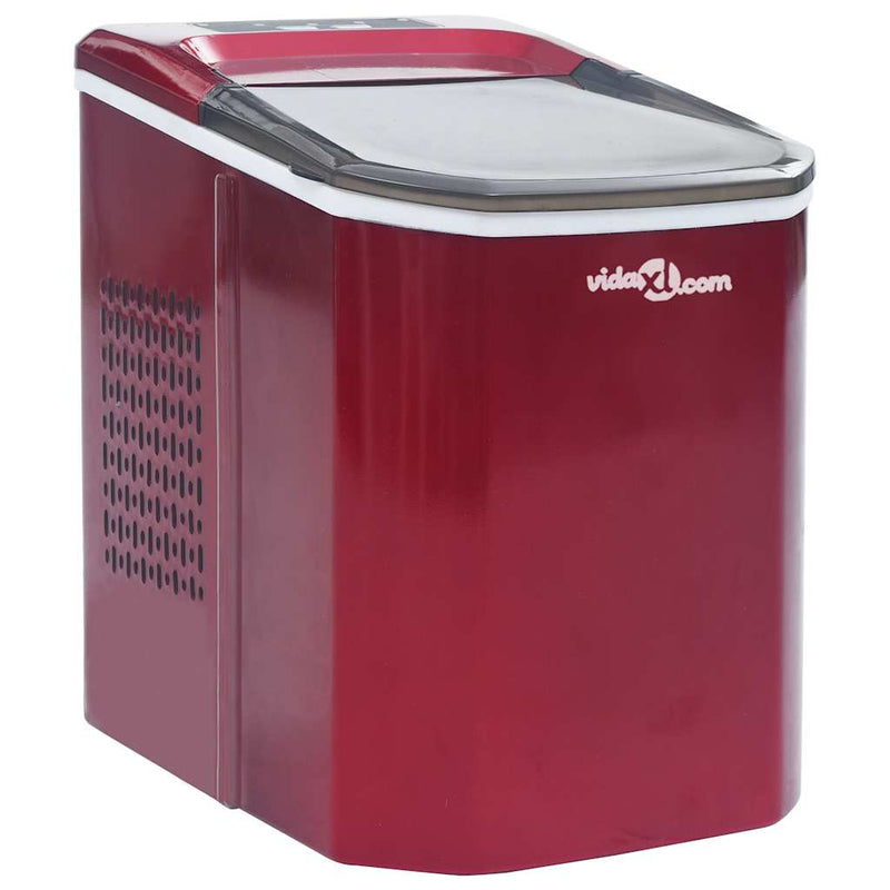 Afbeelding laden in galerijviewer, Vidaxl ijsblokjesmachine 1,4 l 15 kg 24 u rood
