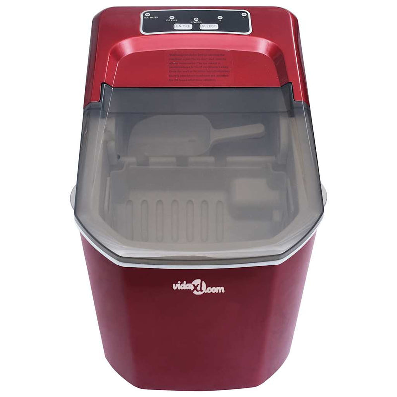 Afbeelding laden in galerijviewer, Vidaxl ijsblokjesmachine 1,4 l 15 kg 24 u rood
