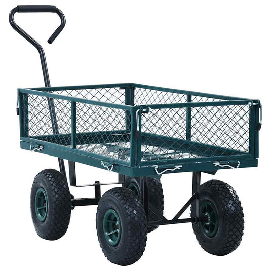 Vidaxl tuinwagen 250 kg groen