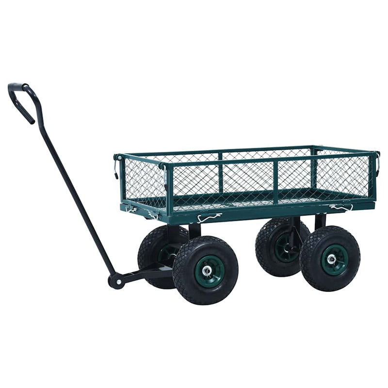 Afbeelding laden in galerijviewer, Vidaxl tuinwagen 250 kg groen
