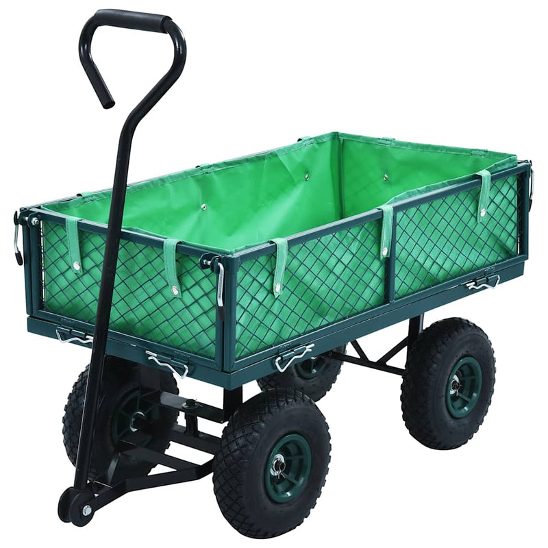 Afbeelding laden in galerijviewer, Vidaxl tuinwagen 250 kg groen

