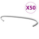 Vidaxl gabionhaken 50 st 15 cm gegalvaniseerd staal