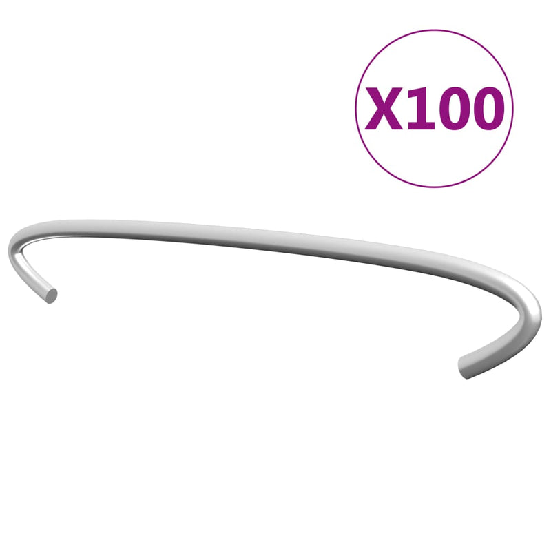 Afbeelding laden in galerijviewer, Vidaxl gabionhaken 100 st 15 cm gegalvaniseerd staal
