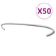 Vidaxl gabionhaken 50 st 40 cm gegalvaniseerd staal