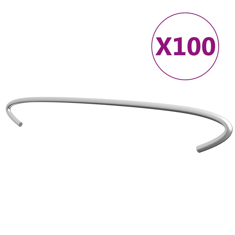 Afbeelding laden in galerijviewer, Vidaxl gabionhaken 100 st 50 cm gegalvaniseerd staal
