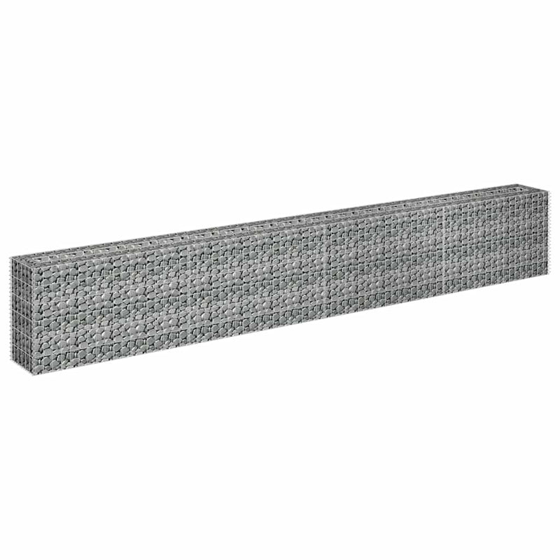Afbeelding laden in galerijviewer, Vidaxl gabion plantenbak verhoogd 360x30x60 cm gegalvaniseerd staal
