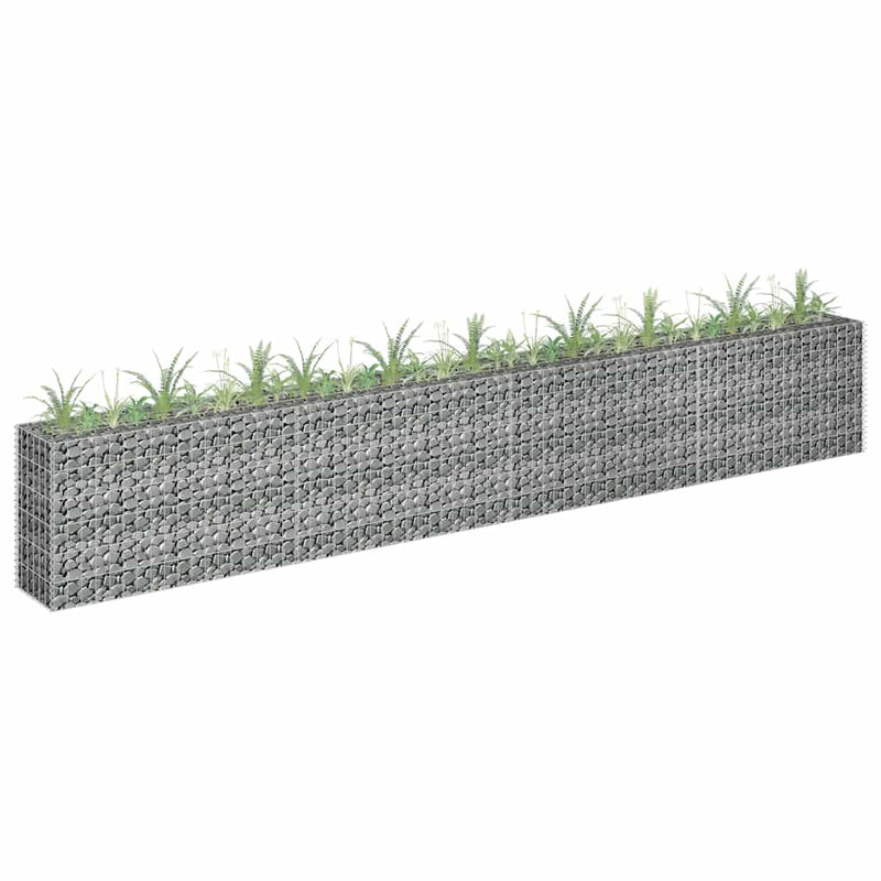 Afbeelding laden in galerijviewer, Vidaxl gabion plantenbak verhoogd 360x30x60 cm gegalvaniseerd staal
