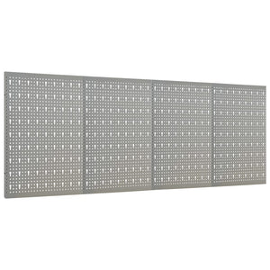 Vidaxl gaatjespanelen wandgemonteerd 4 st 40x58 cm staal