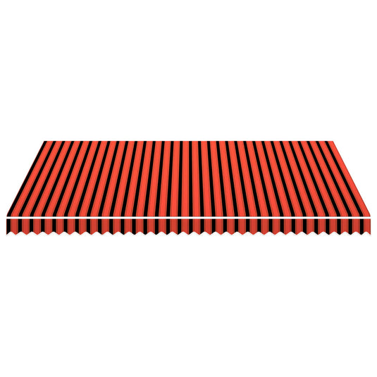 Vidaxl luifeldoek 450x300 cm canvas oranje en bruin