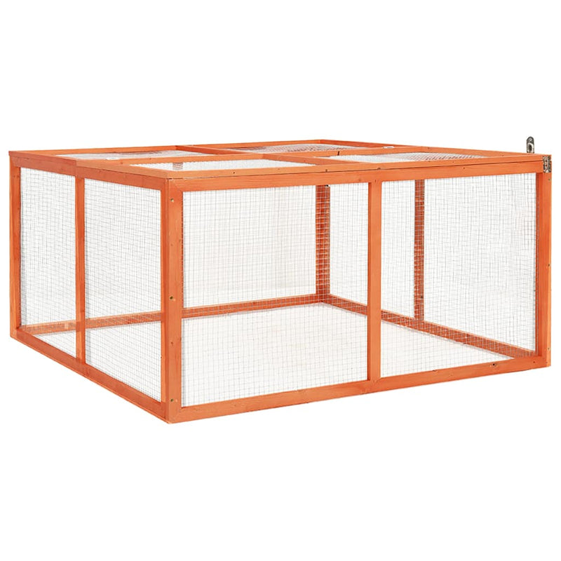Afbeelding laden in galerijviewer, Vidaxl konijnenhok 124x120x60 cm massief vurenhout
