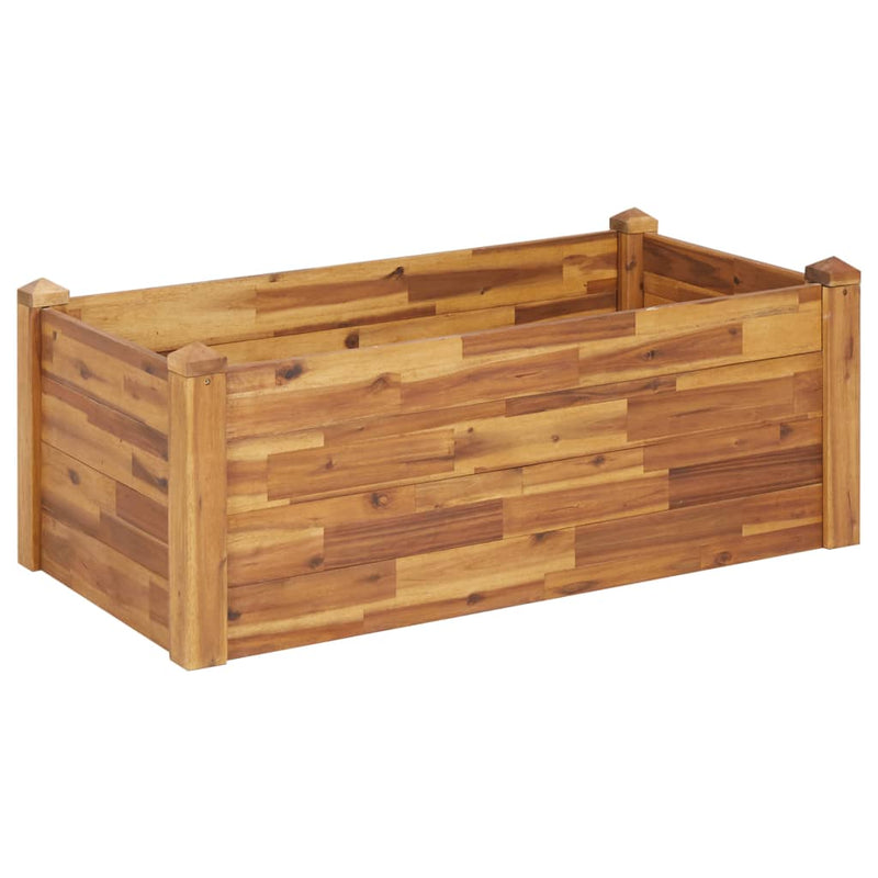 Afbeelding laden in galerijviewer, Vidaxl plantenbak verhoogd 110x60x44 cm massief acaciahout
