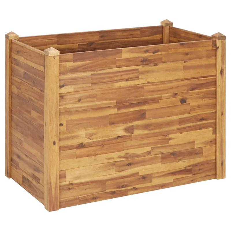 Afbeelding laden in galerijviewer, Vidaxl plantenbak verhoogd 110x60x84 cm massief acaciahout
