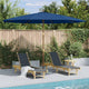 Vidaxl parasol met houten paal 350 cm blauw