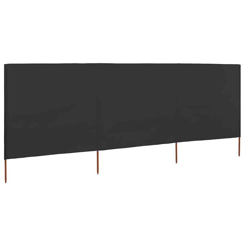 Afbeelding laden in galerijviewer, Vidaxl windscherm 3-panelen 400x160 cm stof antraciet
