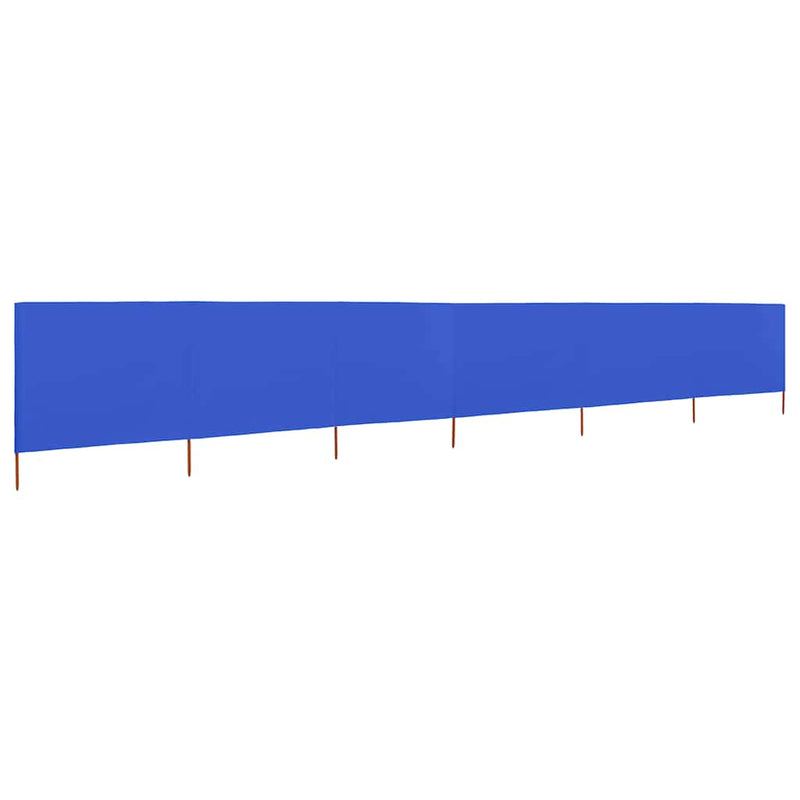 Afbeelding laden in galerijviewer, Vidaxl windscherm 6-panelen 800x80 cm stof azuurblauw
