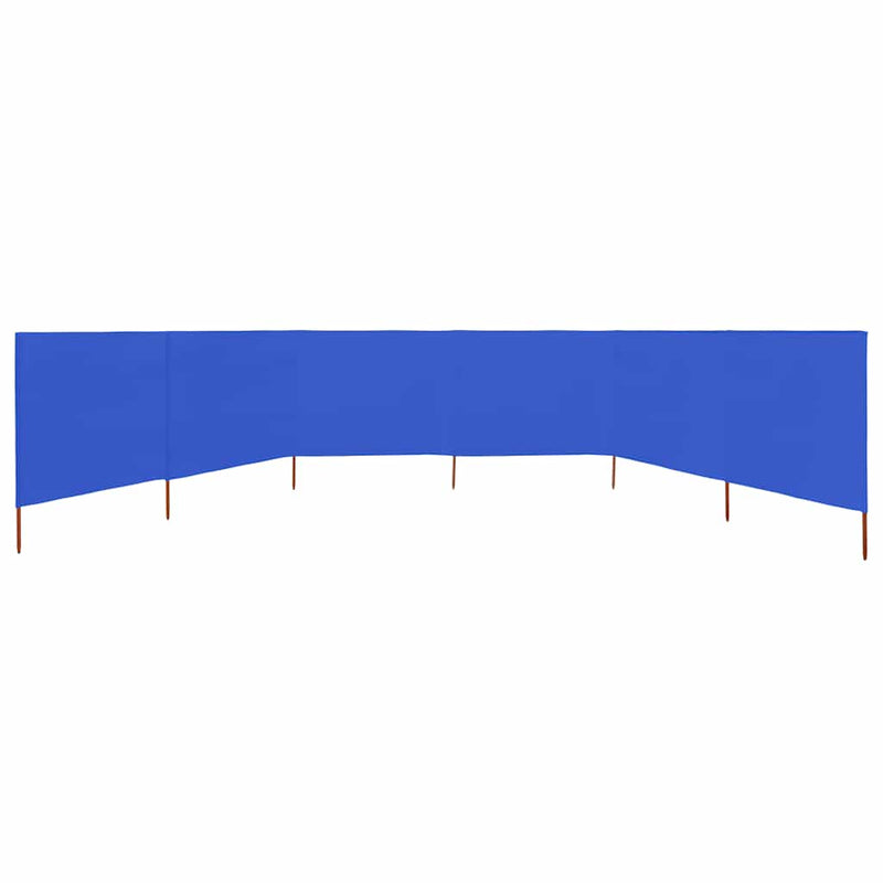 Afbeelding laden in galerijviewer, Vidaxl windscherm 6-panelen 800x80 cm stof azuurblauw
