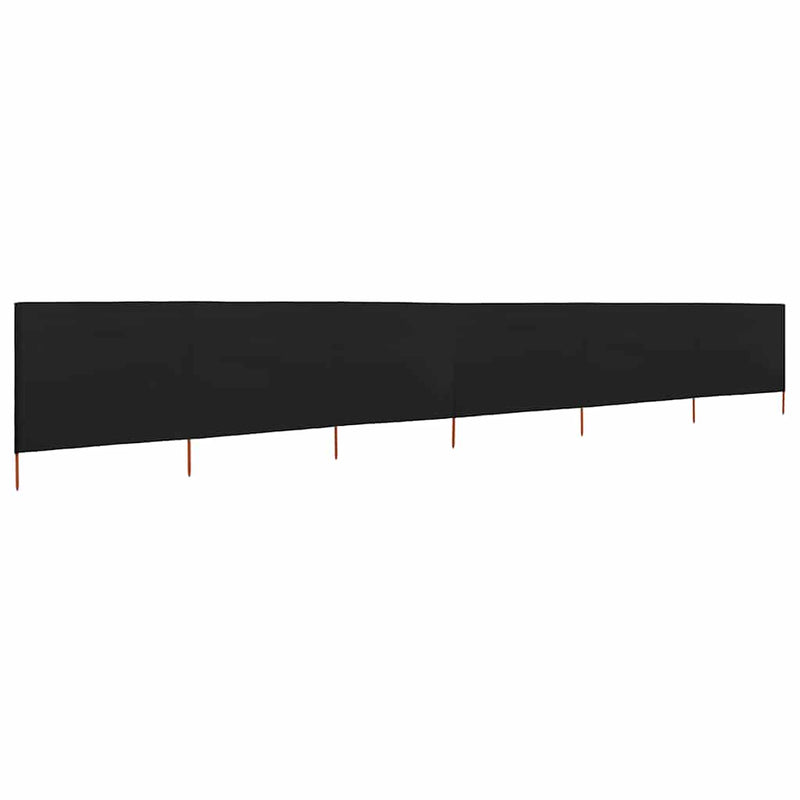 Afbeelding laden in galerijviewer, Vidaxl windscherm 6-panelen 800x160 cm stof zwart
