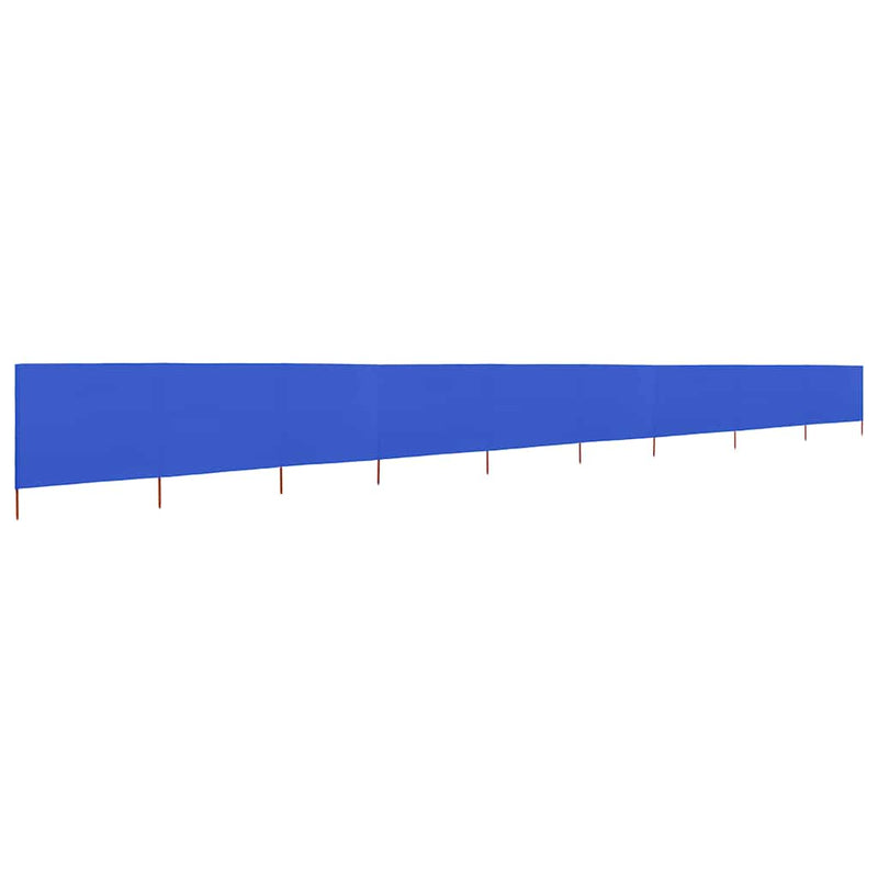 Afbeelding laden in galerijviewer, Vidaxl windscherm 9-panelen 1200x80 cm stof azuurblauw
