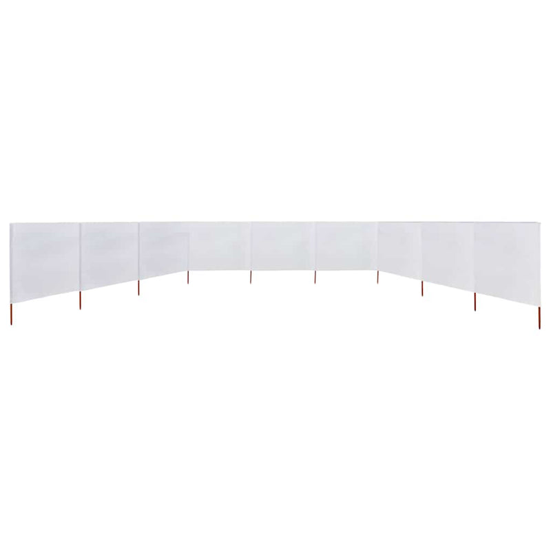 Afbeelding laden in galerijviewer, Vidaxl windscherm 9-panelen 1200x120 cm stof zandwit
