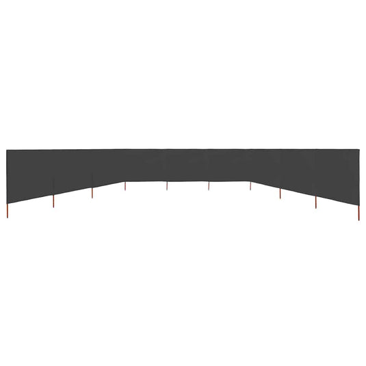 Vidaxl windscherm 9-panelen 1200x160 cm stof antraciet