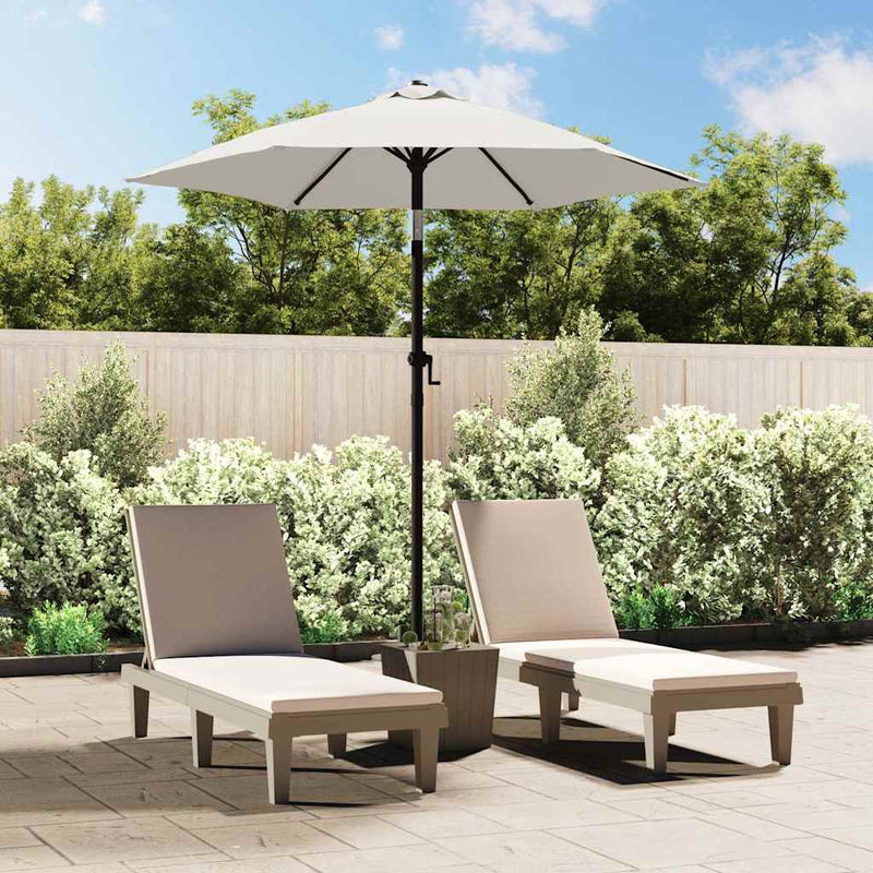 Afbeelding laden in galerijviewer, Vidaxl parasol 200x224 cm aluminium zandwit
