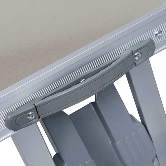 Vidaxl campingtafel inklapbaar met 4 zitjes staal en aluminium
