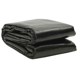 Vidaxl zwembadhoes 732x366 cm pe zwart