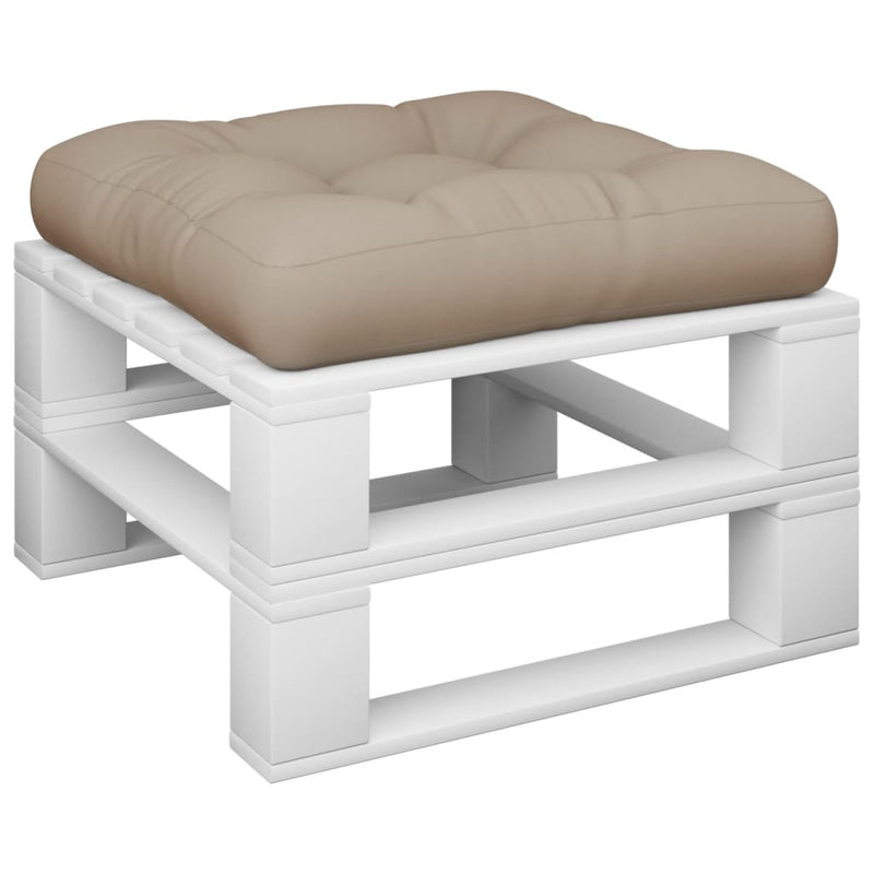 Afbeelding laden in galerijviewer, VidaXL Palletkussen 60x61,5x10 cm stof taupe
