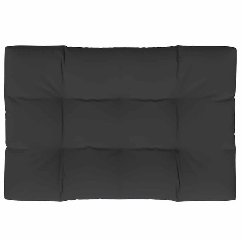 Afbeelding laden in galerijviewer, Vidaxl palletkussen 120x80x12 cm stof zwart
