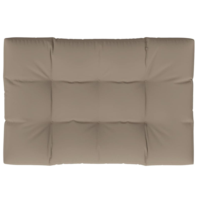 Afbeelding laden in galerijviewer, VidaXL Palletkussen 120x80x12 cm stof taupe
