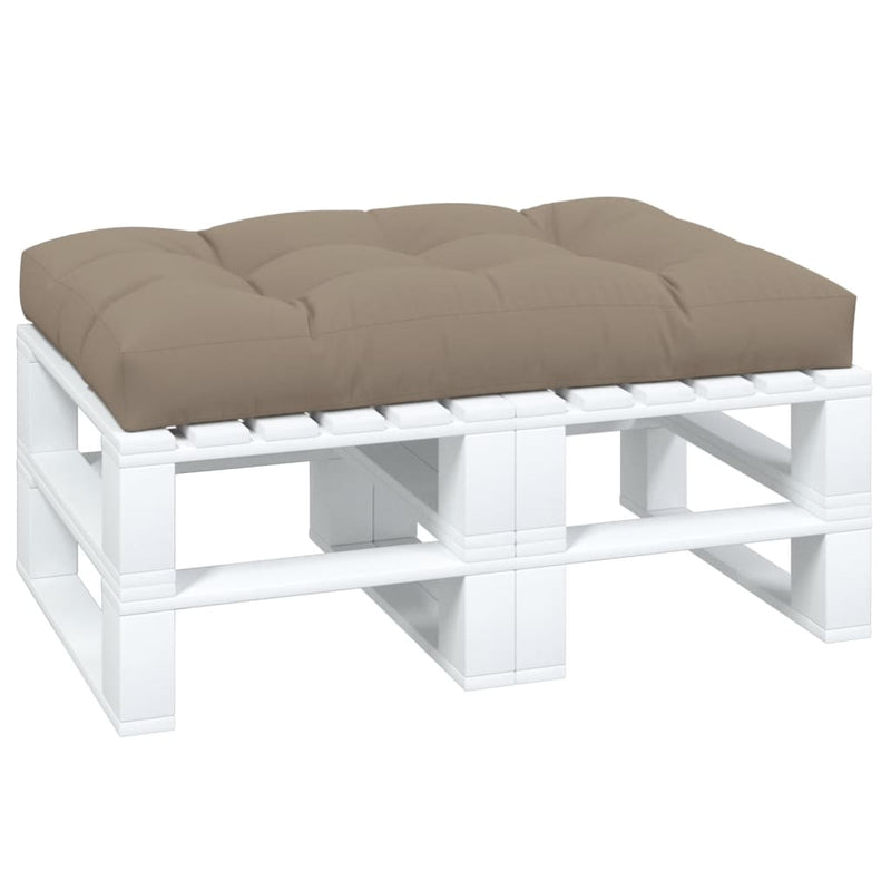 Afbeelding laden in galerijviewer, VidaXL Palletkussen 120x80x12 cm stof taupe
