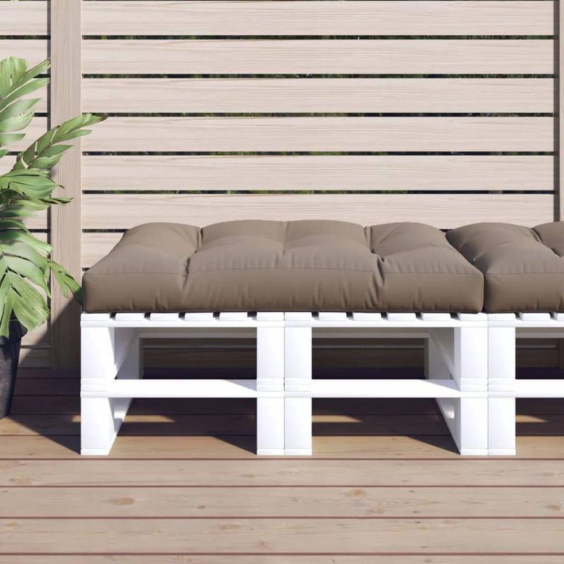 Afbeelding laden in galerijviewer, VidaXL Palletkussen 120x80x12 cm stof taupe
