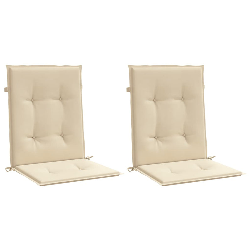 Afbeelding laden in galerijviewer, Vidaxl tuinstoelkussens lage rug 2 st 100x50x3 cm oxford stof beige
