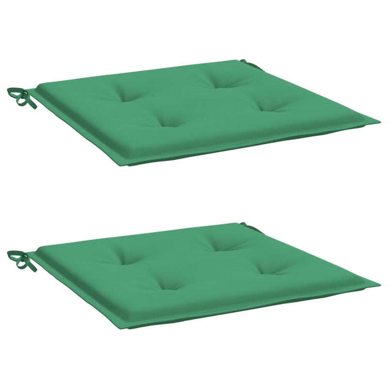 Afbeelding laden in galerijviewer, Vidaxl tuinstoelkussens 2 st 50x50x4 cm oxford stof groen

