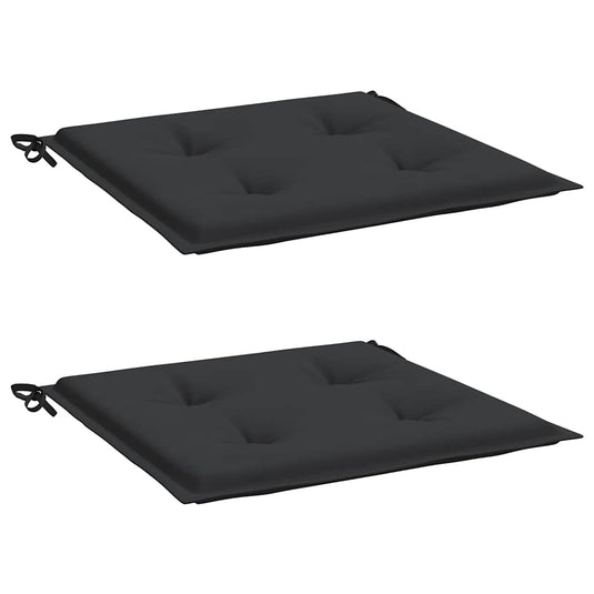 Vidaxl tuinstoelkussens 2 st 50x50x4 cm oxford stof zwart