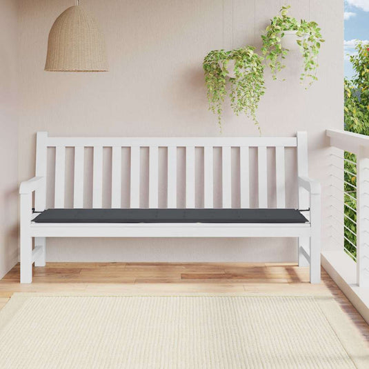 Vidaxl tuinbankkussen 200x50x4 cm oxford stof zwart