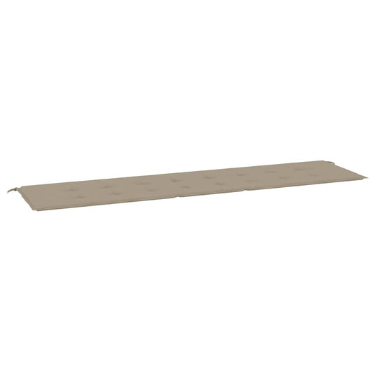 Vidaxl tuinbankkussen 200x50x4 cm oxford stof taupe
