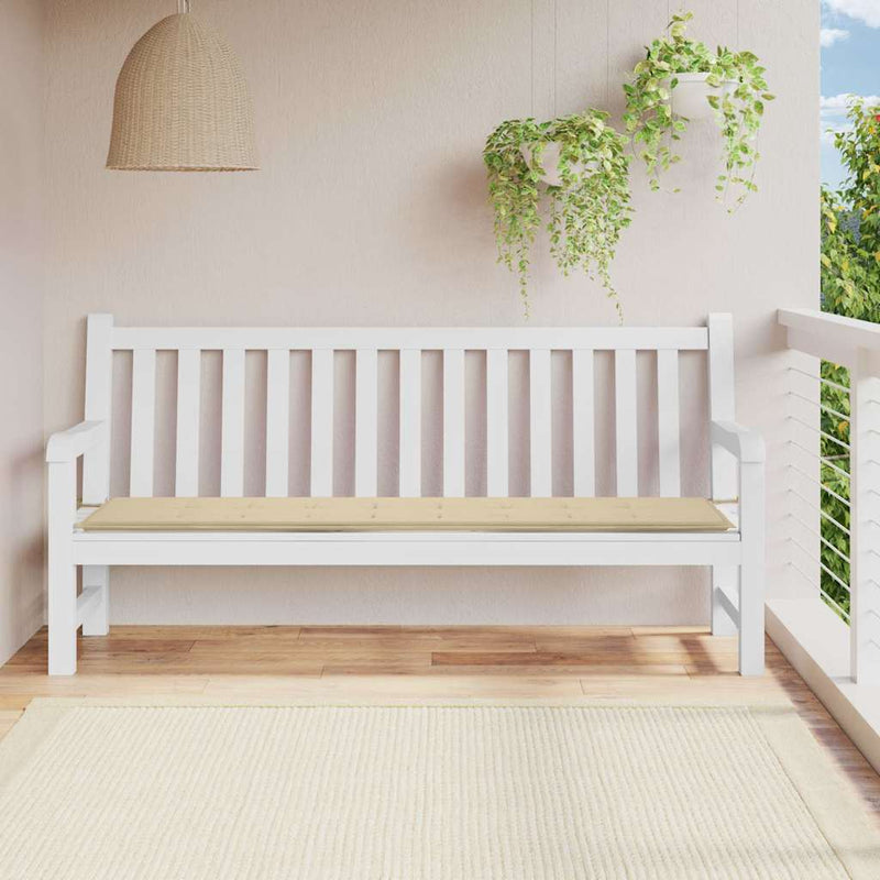Afbeelding laden in galerijviewer, Vidaxl tuinbankkussen 200x50x4 cm oxford stof beige
