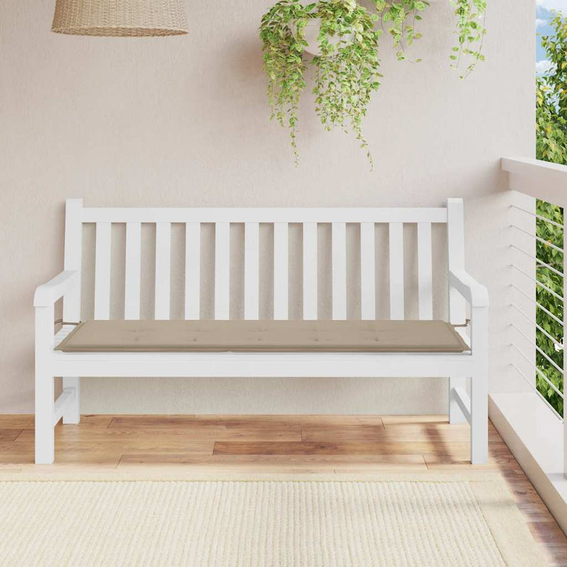 Afbeelding laden in galerijviewer, Vidaxl tuinbankkussen 150x50x4 cm oxford stof taupe
