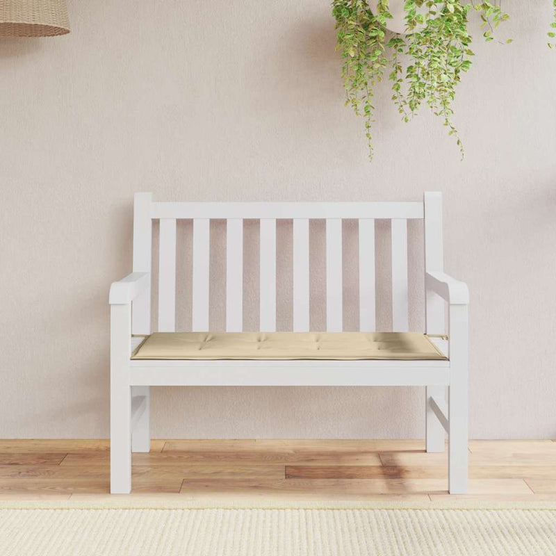 Afbeelding laden in galerijviewer, Vidaxl tuinbankkussen 100x50x4 cm oxford stof beige

