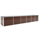 Vidaxl plantenbak verhoogd 480x80x77 cm gegalvaniseerd staal bruin