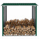 Vidaxl haardhoutschuur 172x91x154 cm gegalvaniseerd staal groen