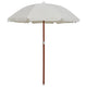 Vidaxl parasol met stalen paal 180 cm zandkleurig