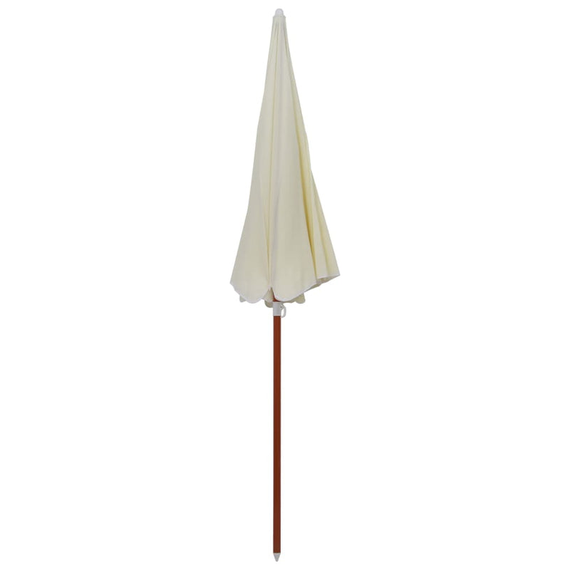 Afbeelding laden in galerijviewer, Vidaxl parasol met stalen paal 240 cm zandkleurig
