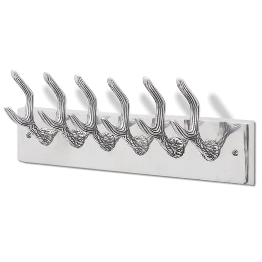 Vidaxl kapstokken 2 st aluminium zilverkleurig