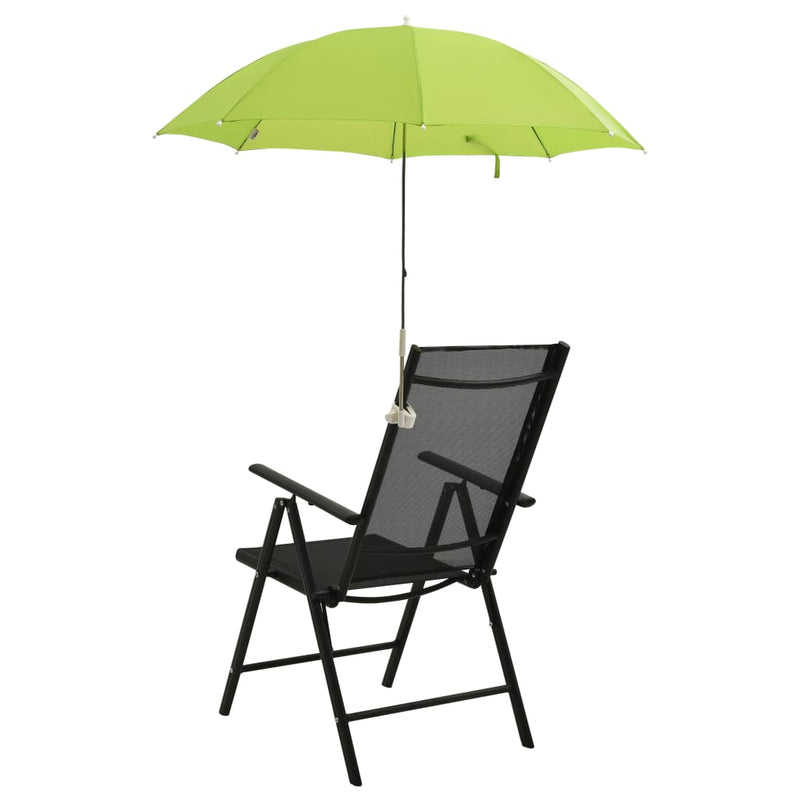 Afbeelding laden in galerijviewer, Vidaxl campingstoelparasols 2 st 105 cm groen
