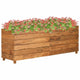 Vidaxl plantenbak verhoogd 150x40x55 cm gerecycled teakhout en staal