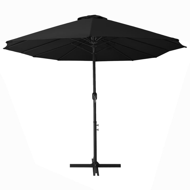 Afbeelding laden in galerijviewer, Vidaxl parasol met aluminium paal 460x270 cm zwart
