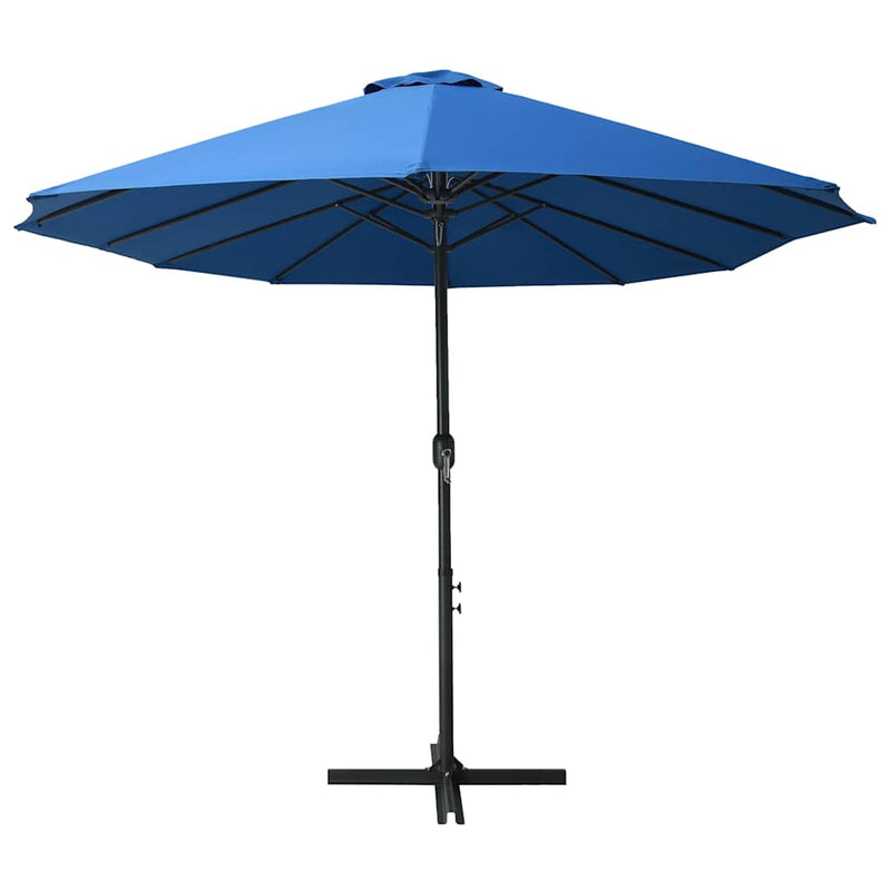 Afbeelding laden in galerijviewer, Vidaxl parasol met aluminium paal 460x270 cm blauw
