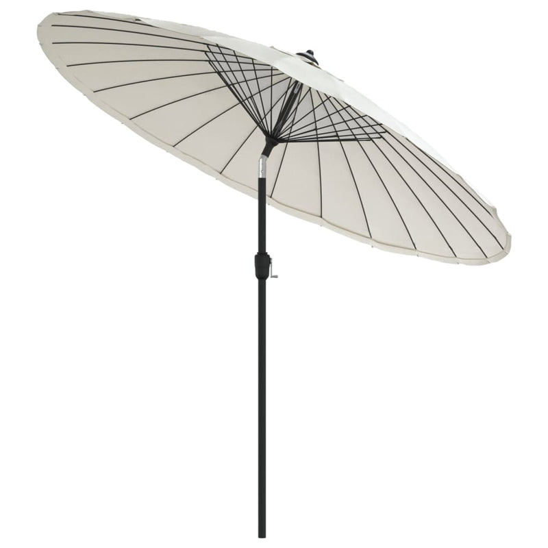 Afbeelding laden in galerijviewer, VidaXL Parasol met aluminium paal 270 cm zandwit
